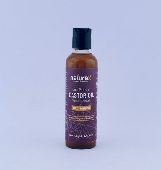 NatureX Castor Oil (Cold Pressed)-120ml | 100% Natural