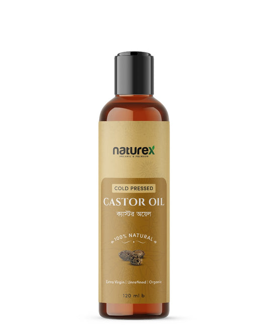 NatureX Castor Oil (Cold Pressed)-120ml | 100% Natural