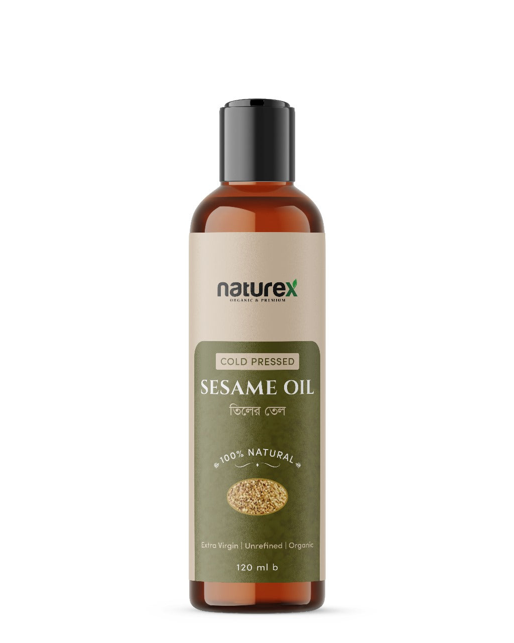 NatureX Sesame Oil (Cold Pressed)- 120ml | 100% Natural